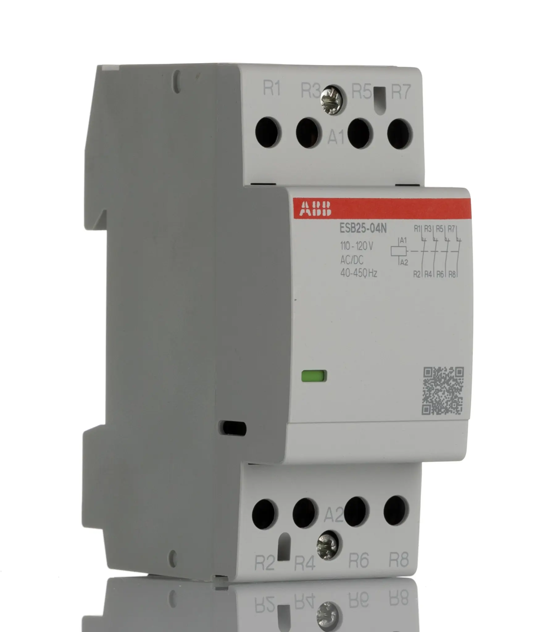 Produktfoto 1 von ABB ESB25 Schütz 110/120 V-Spule, 4-polig, 400V ac / 25 A 120 V 17.3 kW 4 Öffner Sicherheit
