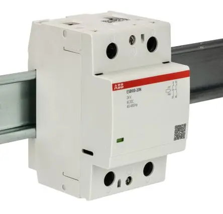 Produktfoto 1 von ABB ESB100 Schütz 24V ac/dc-Spule, 2-polig, 400V 24V ac/dc 2.3 kW 2 Schließer Sicherheit