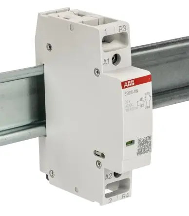 Produktfoto 1 von ABB ESB16 Schütz 24V-Spule, 2-polig, 250V / 16 A 24V 3.7 kW 1 Schließer/1 Öffner Sicherheit
