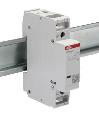 Produktfoto 1 von ABB ESB16 Schütz 12V ac/dc-Spule, 2-polig, 250V / 16 A 12V ac/dc 3.7 kW 1 Schließer/1 Öffner Sicherheit