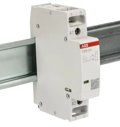 Produktfoto 1 von ABB ESB16 Schütz 12V ac/dc-Spule, 2-polig, 250V / 16 A 12V ac/dc 3.7 kW 2 Schließer Sicherheit