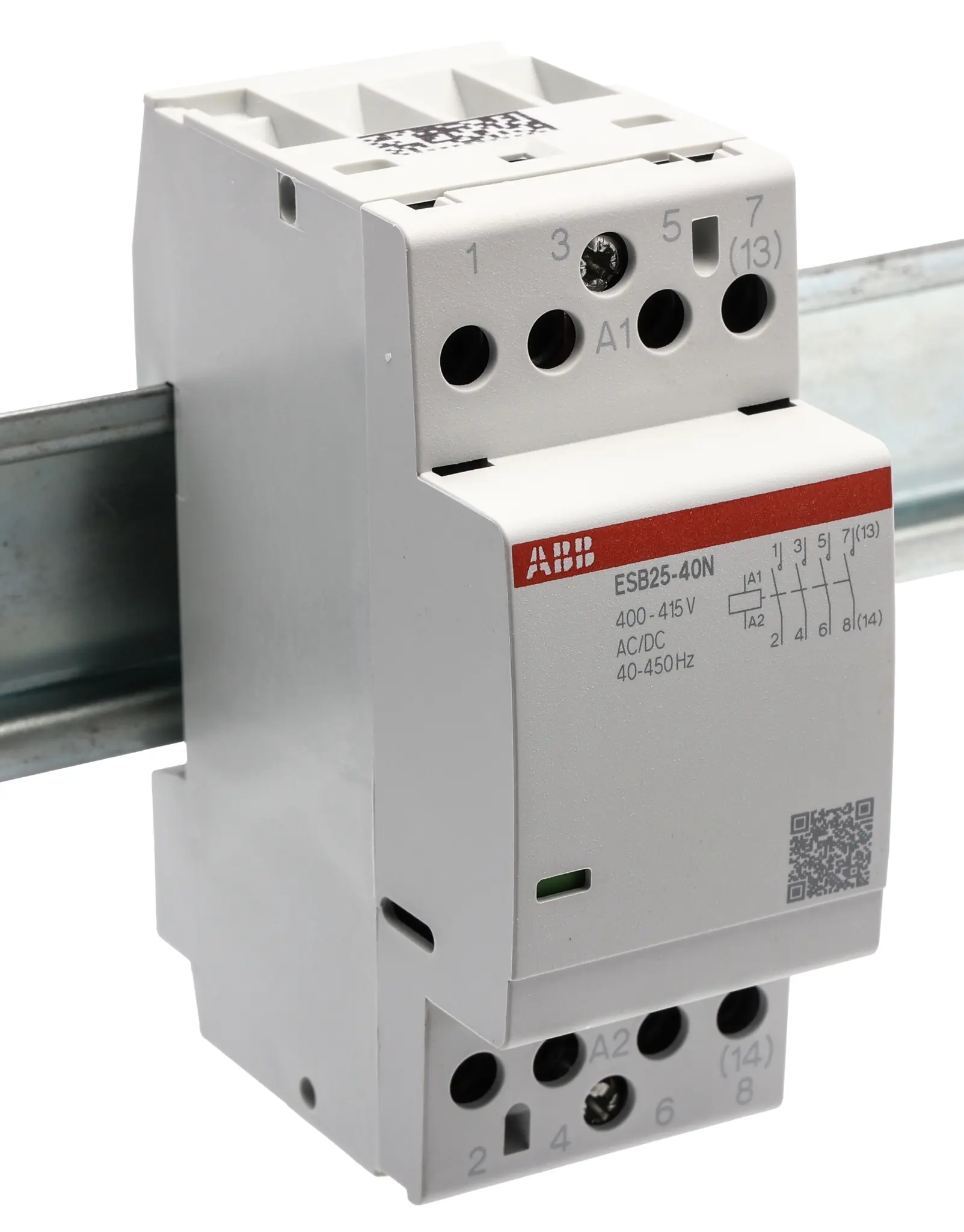 Produktfoto 1 von ABB ESB25 Schütz 400/415 V ac/dc-Spule, 4-polig, 400V / 25 A 415 V 17.3 kW 4 Schließer Sicherheit
