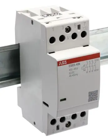 Produktfoto 1 von ABB ESB25 Schütz 400V ac/dc, 415 V ac/dc-Spule, 4-polig, 400V / 25 A 415V 17.3 kW 4 Schließer Sicherheit
