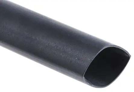 Produktfoto 1 von RS PRO Wärmeschrumpfschlauch, Polyolefin Schwarz, Ø 12.7 mm Schrumpfrate 2:1, Länge 1.2m