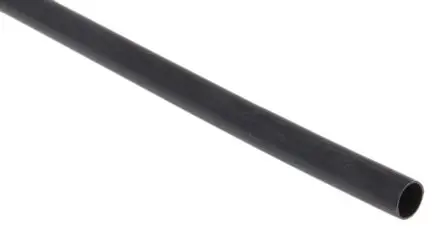 Produktfoto 1 von RS PRO Wärmeschrumpfschlauch, Polyolefin Schwarz, Ø 4.8 mm Schrumpfrate 2:1, Länge 1.2m