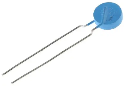Produktfoto 1 von TDK B598 Thermistor 25 Ω, PTC 12.5 mm 9 mm, Überstromschutz, Kurzschlussschutz, Scheibe 5 mm, Toleranz 25 % AEC-Q200