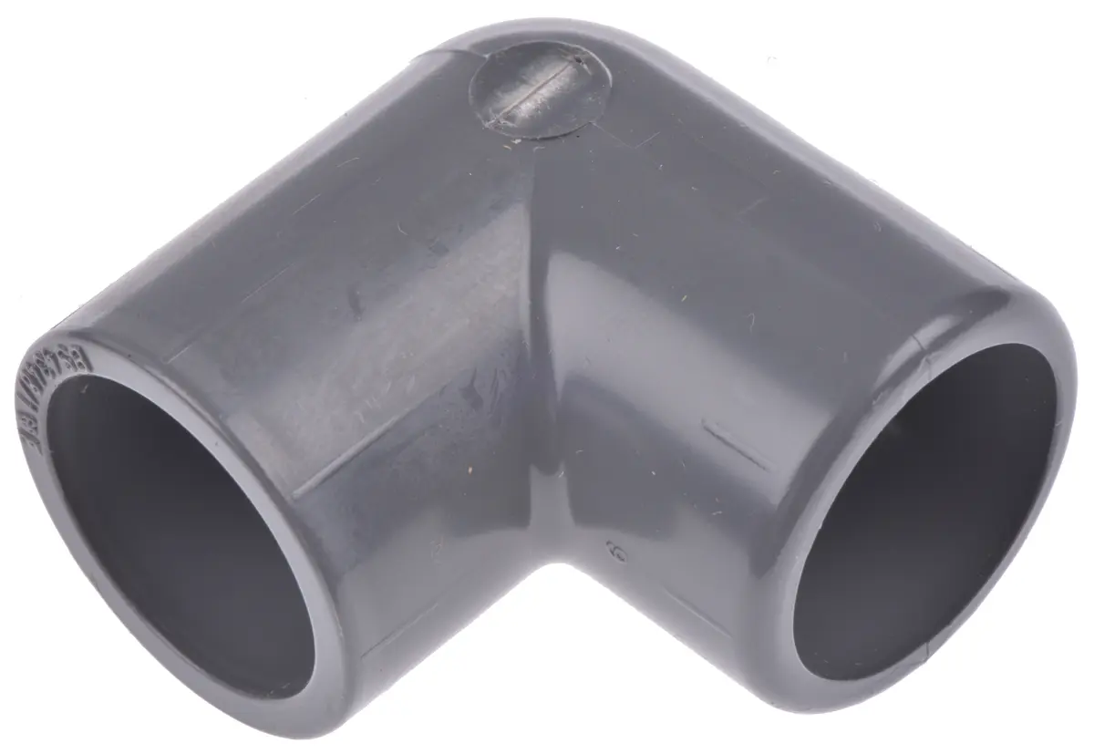 Georg Fischer PVC-Kupplung Winkelstück Einsteck-Anschluss Polyvinylchlorid (unplastifiziert) 90° 1/2 in