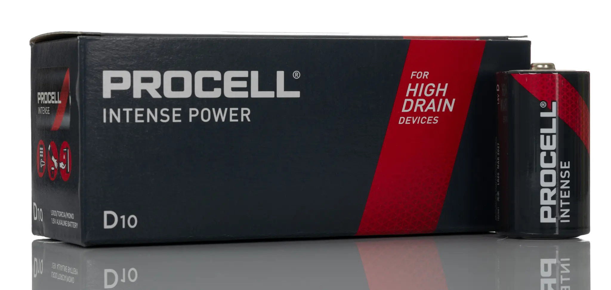 Intense Alkalisch D Batterie, 1.56 Ah, 1.5 V