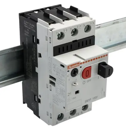 Lovato SM1P Motorschutzeinheit, 10A Schutzschalter 400V 96.6mm x 44.8 mm Motorschutzschalter mit Strom