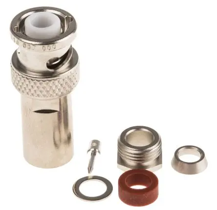 Produktfoto 1 von Radiall BNC Stecker Koaxialsteckverbinder BNC-Steckverbinder, Kabel, für RG400, RG-141, RG142, RG223, RG58-Kabel, 50 Ω
