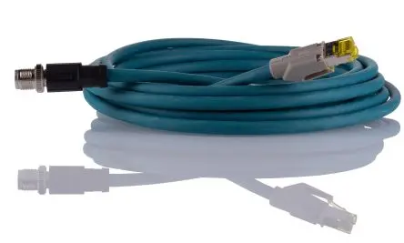 Produktfoto 1 von Phoenix Contact Cat6a Cat6a Ethernet-Kabel, 5 m, Blau 8 Abgeschirmt, Aussen ø 6.4 mm Außen-ø , Polyethylen
