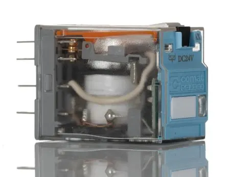 Produktfoto 1 von Releco C9 Leistungsrelais 24V dc Spule 2-poliger Umschalter 5A 50 Ω 1.2 W