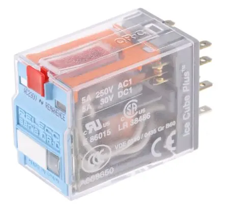 Produktfoto 1 von Releco C9 Leistungsrelais 230V ac Spule 2-poliger Umschalter 5A 1.2 W