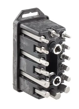 Produktfoto 1 von RS PRO Sechskant Sechskant Schlagschrauberbit, S2 Stahl 10 mm Hex 10, Hex 4, Hex 5, Hex 6, Hex 7, Hex 8, 16-teilig