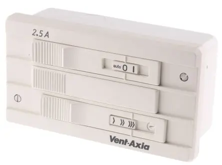 Produktfoto 1 von Vent-Axia T Lüfter-Drehzahlregler, Stufenlos Lüfter, T-Series, Max. 2.5 A 230V ac