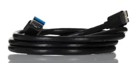 Produktfoto 1 von Molex Stecker 68789 IC-Buchse USB-Kabel, USB Typ A Stecker / Micro-USB Typ B, 1.5 m USB 3.0 Schwarz