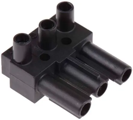 Produktfoto 1 von Wieland ST18 Beleuchtungssteckverbinder, Kabel Stecker, Anschluss, Schraubbefestigung 16A, Kontakte: 3 IP20, Schwarz,