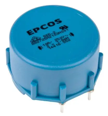 Produktfoto 1 von TDK B82721A Stromkompensierte Drossel, Ferrit-Kern, 1.8 mH, 10 A, Radial / R-DC 14 mΩ, Ø 42.4 mm, Ø 1.0 mm x 25 mm