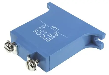 Produktfoto 1 von TDK HighE Varistor, 1.4 nF, 910 V / 300 A 1500 V, 40000 A max., Ø 40 mm, 14 mm, L. 60 mm