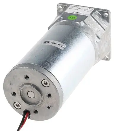 Produktfoto 1 von Crouzet Bürsten-Getriebemotor bis 5 Nm, 12 V dc / 27 W, Wellen-Ø 8mm, 65.1mm x 65.1mm