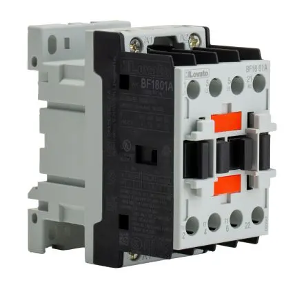 Produktfoto 1 von Lovato BF18 Schütz 400V ac-Spule, 3-polig, 400V ac / 18 A 24V 10 kW 1 Öffner 1-Hilfskontakte