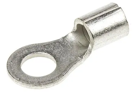 Produktfoto 1 von TE Connectivity Solistrand Ringkabelschuh, Unisoliert 12 AWG, 10 AWG max.AWG, aussen ø 9.53 mm, innen ø 5.26 mm, M5