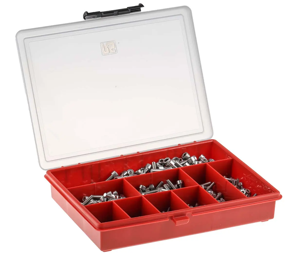 Produktfoto 1 von RS PRO Edelstahl Innensechskant Schrauben Sortiment Innensechskant x 25 mm x 6 mm, 545 Stück