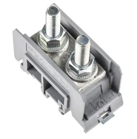 Produktfoto 1 von Entrelec SNA Anschlussklemmenblock für Durchkontaktierung 1 Grau, 50mm², 1kV ac Bolzen