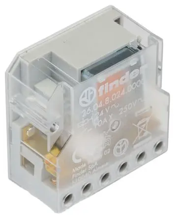Produktfoto 1 von Finder 26 Stromstoßschalter modular 24V ac Spule DPST Panel 10A 70 Ω 4.5 W
