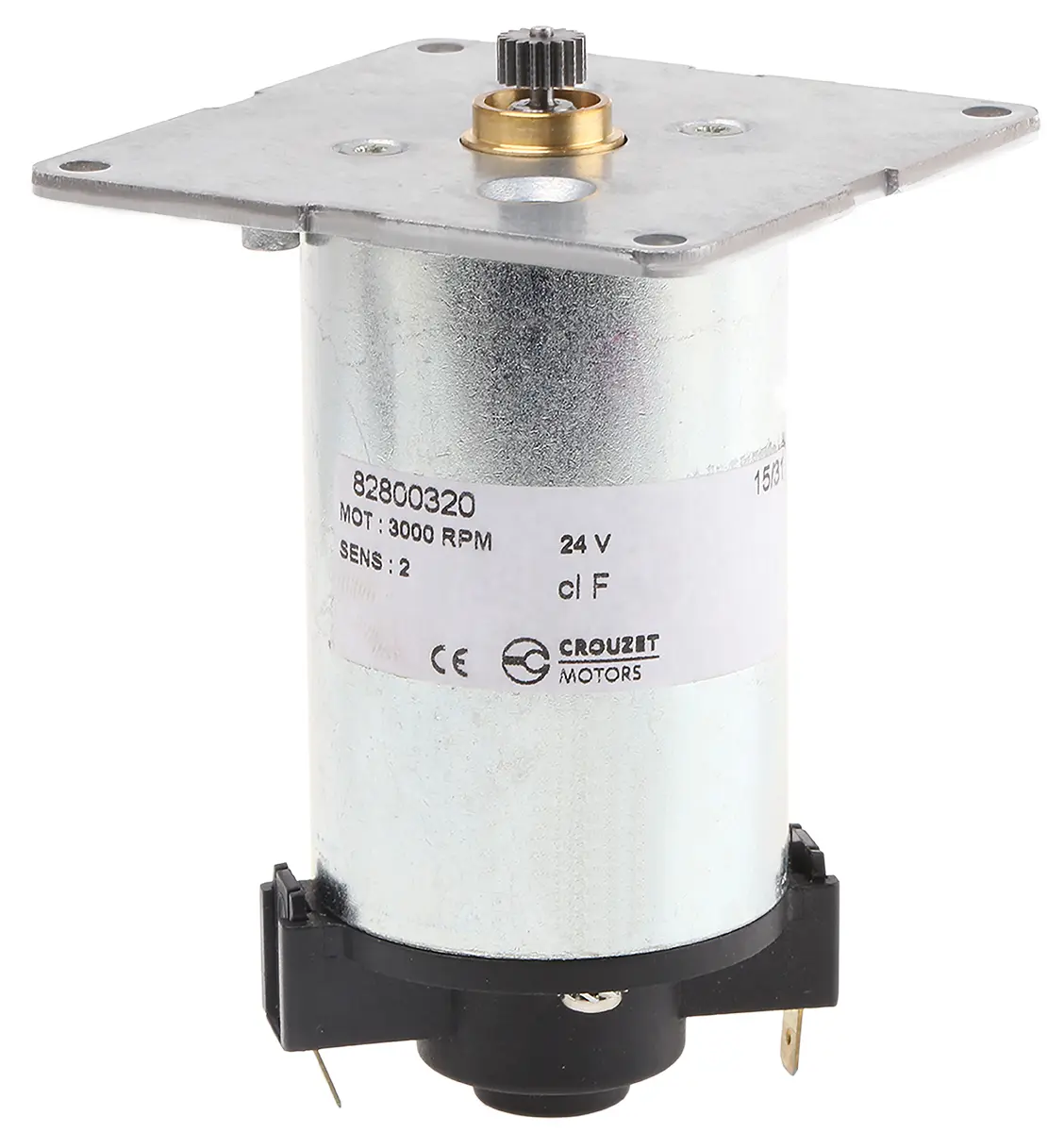 Produktfoto 1 von Crouzet Bürsten-Getriebemotor DC-Getriebemotor bis 30 Ncm, 12 V DC, 24 V dc / 22 V, 3070 rpm, Wellen-Ø 12 mm, 65 mm x 65