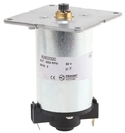 Produktfoto 1 von Crouzet Bürsten-Getriebemotor DC-Getriebemotor bis 30 Ncm, 24V dc / 22 V, 3070U/min, Wellen-Ø 12 mm, 65mm x 65 mm x 8.9
