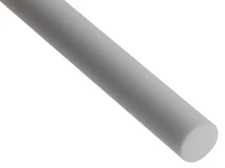 Goodfellow Weiß Keramikstab Glaskeramik, 300 mm x 10 mm Ø