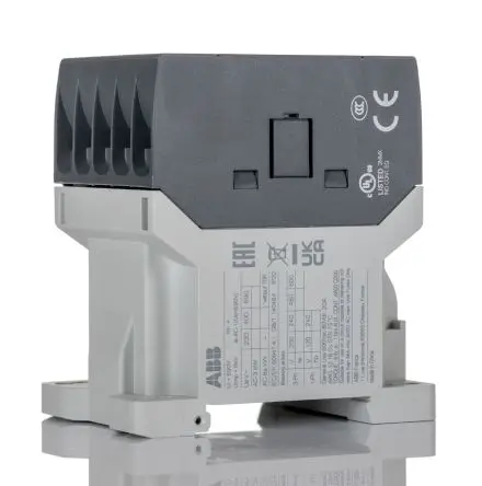 Produktfoto 1 von ABB Schütz 24V-Spule, 3-polig / 22 A 24V 2.2 kW 3 Schließer Motorsteuerung 1-Hilfskontakte
