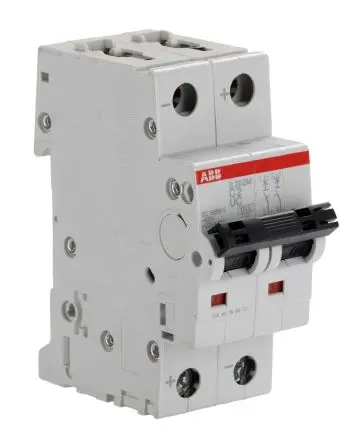 Produktfoto 1 von ABB S200 M UC Miniaturüberlastschalter Typ C, Pol 2-polig 2A 440V ac, Abschaltvermögen 10 kA System Pro M Compact 500 V