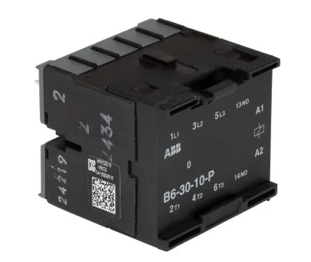 Produktfoto 1 von ABB B6 Schütz 220V, 240 V-Spule, 3-polig / 12 A 240V ac 4 kW 3 Schließer 1-Hilfskontakte