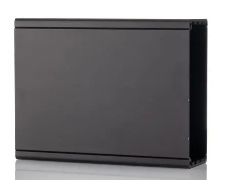 Hammond 1455Q1602; Gehäuse; Aluminium-Strangpressprofil; Schwarz IP54 Breite 125 mm Höhe 52 mm Länge 160 mm