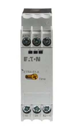 Produktfoto 1 von Eaton ETR4 Zeitrelais, DIN-Hutschiene 240 V dc 24V ac, 240 V ac, 3 to 60 s, 2 Kont. 1, SPST