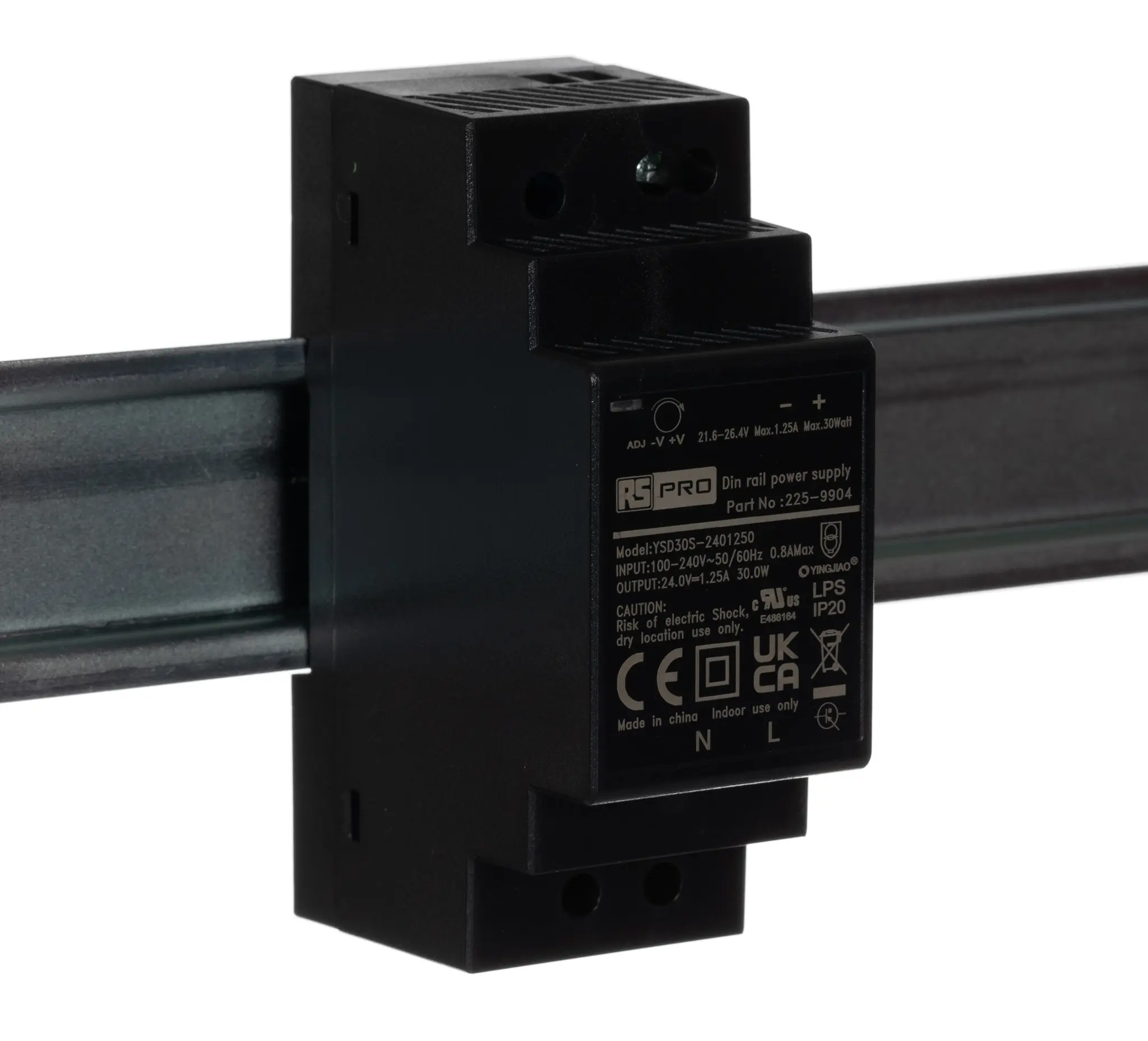 Produktfoto 1 von RS PRO DIN-Schienen Netzteil Schaltnetzteile 24V dc / 1.25A 36W 90 → 264V ac