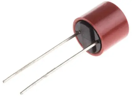 Produktfoto 1 von Wickmann Nicht zurücksetzbare Sicherung 500mA Radial 250V ac Nylon T 18.8 mm 18.8 mm 8 mm