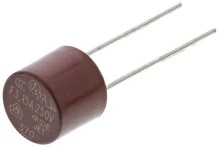 Produktfoto 1 von Wickmann Nicht zurücksetzbare Sicherung 3.15A Radial 250V ac Nylon F 18.8 mm 8 mm 8 mm