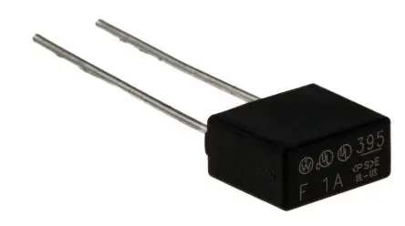 Produktfoto 1 von Wickmann Nicht zurücksetzbare Sicherung 1A Radial 125V ac Nylon F 18.8 mm 8.5 mm 4mm 8 mm