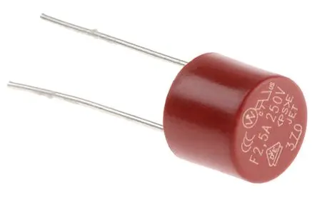 Produktfoto 1 von Wickmann Nicht zurücksetzbare Sicherung 2.5A Radial 250V ac Nylon F 18.8 mm 8 mm 8 mm