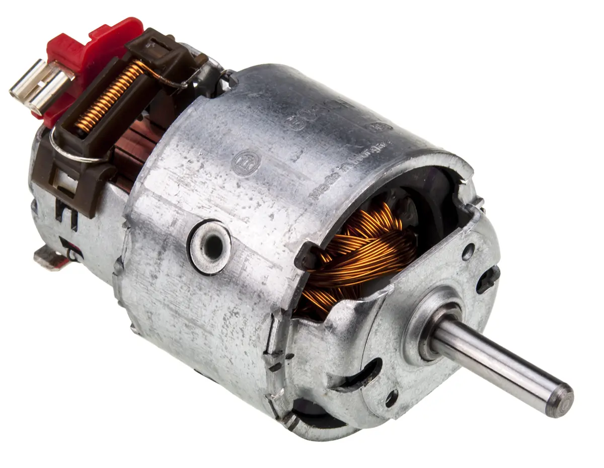 Produktfoto 1 von Bosch Gleichstrommotor bis 6 Ncm, 12 V dc / 28 W, 4500 rpm, Wellen-Ø 6 mm, 51 mm x 107 mm x 24 mm