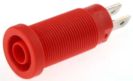 Produktfoto 1 von Staubli 4 mm Buchse Rot Buchse für Laborstecker, Kontakt Nickel, 1000V 20A Stecker