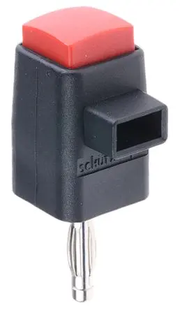 Produktfoto 1 von Schutzinger Kontaktstift, Rot, 30 V ac, 60V dc