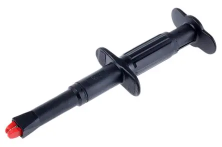 Produktfoto 1 von Staubli Vernickelte 20 mm Krokodilklemme, Schwarz Acetal Isoliert