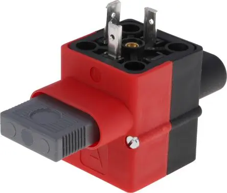 Produktfoto 1 von Hirschmann GDM DIN 43650 Ventilsteckverbinder DIN 43650 A Buchse Kontrollleuchte Kabel, Rot, Schwarz