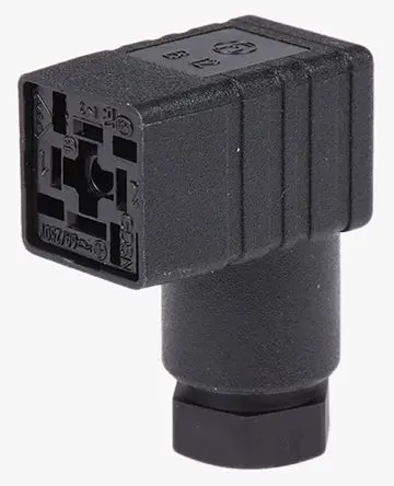 Produktfoto 1 von Hirschmann GDSN DIN 43650 Ventilsteckverbinder DIN 43650 C 2+E Buchse / 25V ac/dc, PG7 Zentrale Schraube, Schwarz