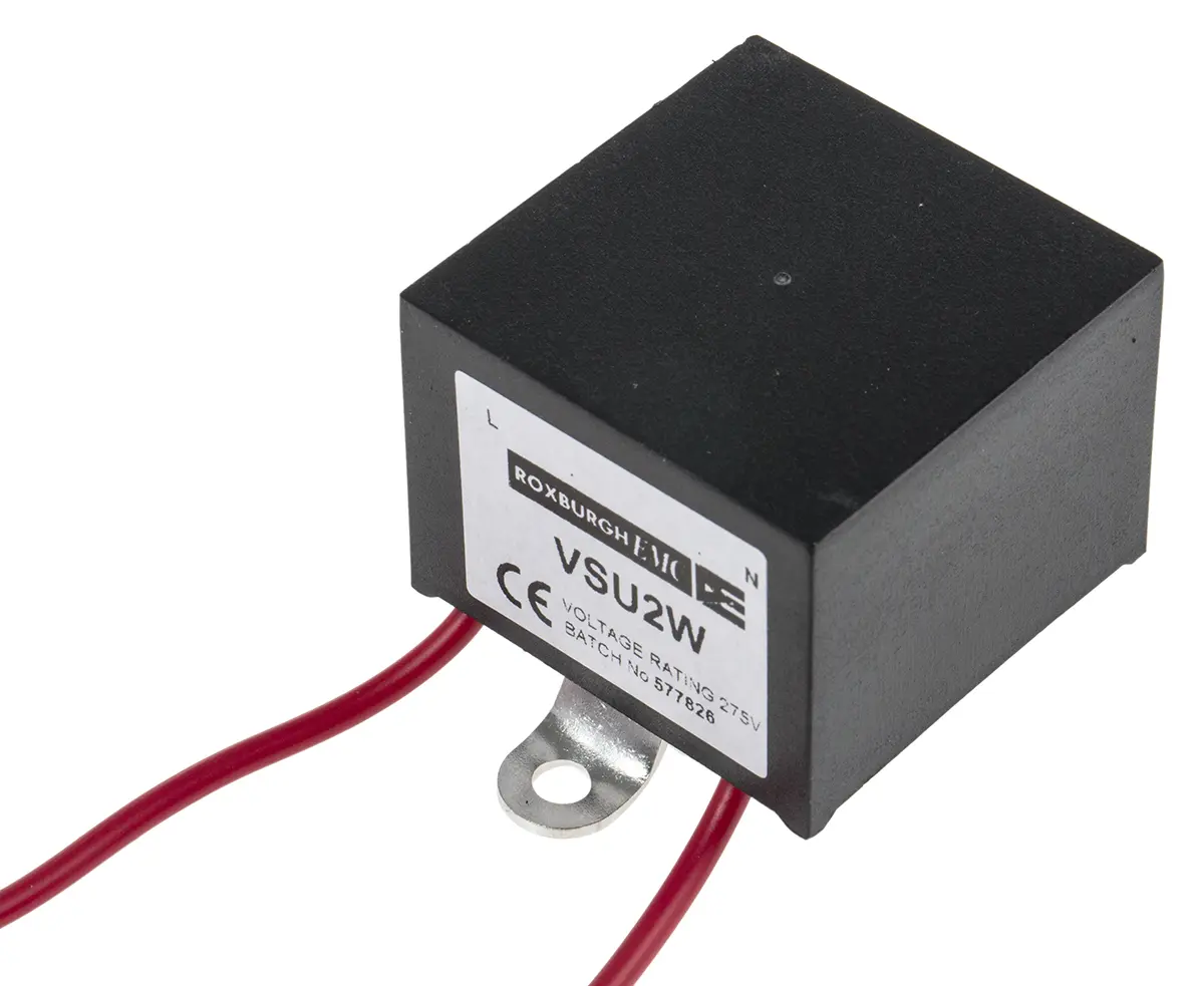 Produktfoto 1 von Roxburgh EMC VSU Überspannungsschutzeinheit VDR (MOV) 0.04 kA 275V, Schraubanschlussklemme→40 °C