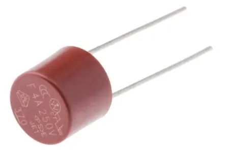 Produktfoto 1 von Littelfuse Nicht zurücksetzbare Sicherung 4A Radial 250V ac Nylon F 18.8 mm 18.8 mm 8 mm